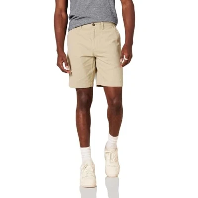Afbeelding van Amazon Essentials Heren Slim fit 22,9 cm Kort,Bruin (Khaki Kha),40W
