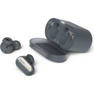 Afbeelding van Philips TAT6908BK True Wireless oordopjes in ear Bluetooth IPX4 Spatbestendig 28 uur Afpeeltijd met Oplaadcase Siliconen 4 Maten Microfoon USB C Kabel Zwart