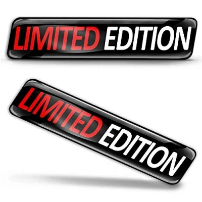 Afbeelding van SkinoEu® KS 102 3D gelstickers van silicone, Limited Edition, auto, motorfiets, fiets, skate, raam, deur, pc, tablet, laptop, tuning, 2 stuks