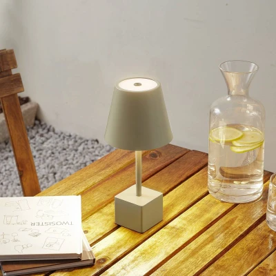 Afbeelding van Lindby Sfeerverlichting buiten met touchdimmer 1licht Metaal, kunststof H: 25 cm saliegroen Inclusief lichtbron