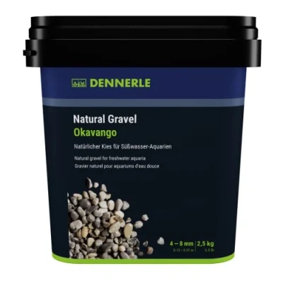 Afbeelding van Dennerle Natural Gravel Okavango, 4 8 mm, 2,5 kg, natuurlijk grind voor zoetwateraquaria, perfect aquascaping