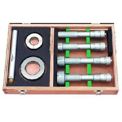 Afbeelding van MITUTOYO 368 992 binnenschroefmaatset met 3 punts meting 20 50mm 4 delig