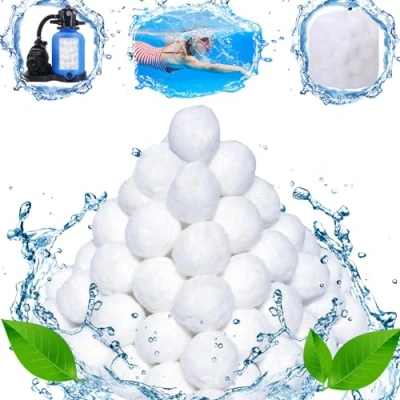 Afbeelding van Aornmrs filterballen voor zandfilterinstallaties, 700 g zwembad, kunnen 25 kg filterzand vervangen, zandfilterinstallatie, filterpomp, zwembadreiniging, accessoires,