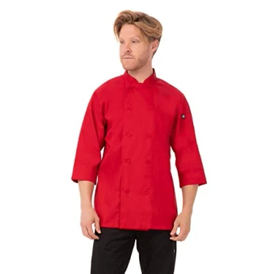 Afbeelding van Chef Works unisex koksbuis rood M