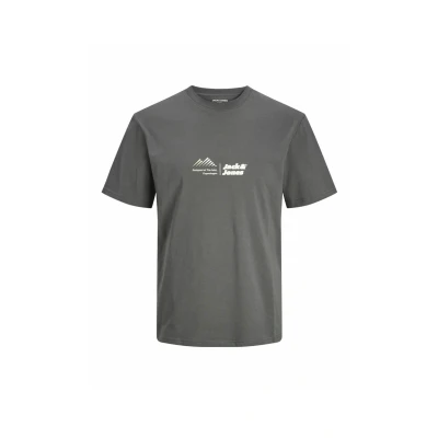 Afbeelding van Jack &amp; Jones T shirt Jcolima Logo Tee Ss Crew Neck Bf Ln 12266473 Pavement Mannen Maat S