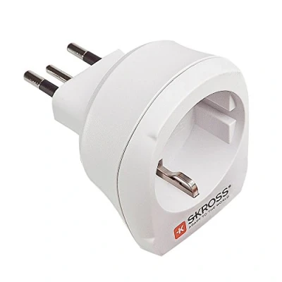 Afbeelding van POLY POOL PP0436 reisadapter Europe To Switerzland Smart en compact Skross met Duitse veiligheidsstekker 16A Zwitsers stopcontact 10A 2P+T