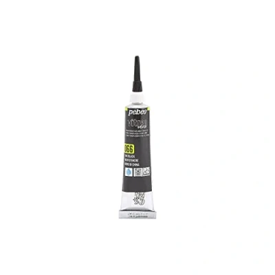 Afbeelding van Pebeo 114066 Vitrea 160 Glasverf Outliner Buis, Inkt Zwart, 20 Milliliter
