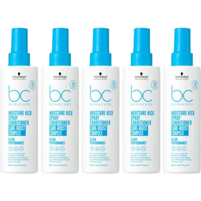 Afbeelding van 5X Schwarzkopf BC Moisture Kick Spray Conditioner 200ml bundel/set/pakket