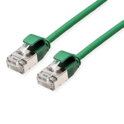Afbeelding van ROLINE F/UTP DataCenter Patchkabel Cat.6A (Class EA), LSOH, extra dun, groen, 5 m