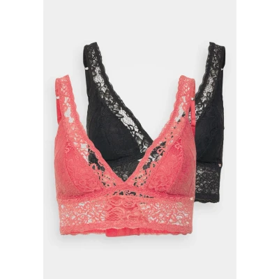 Afbeelding van Dorina 2 PACK Triangel BH, Dames, Maat: 46, Coral/black