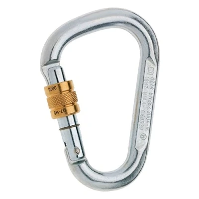 Afbeelding van Edelrid HMS karabiner Steel, Screw zilver