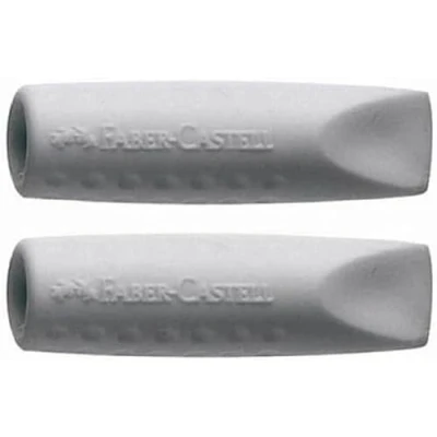 Afbeelding van Faber Castell Grip 2001 Eraser Cap Twin Pack Grijs (Pack van 5)