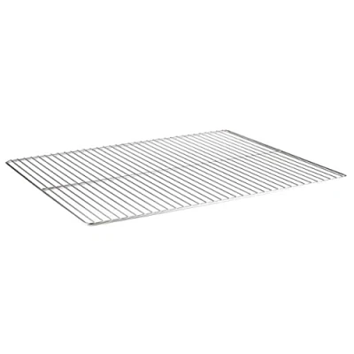 Afbeelding van APS GN 2/1 dienblad, keukenrek, keukenhulp, keukengrill, elektrolytisch gepolijst, draaddikte 3mm, framedraad 6mm, 65 x 53 cm, roestvrij staal 18/10, extra zware kwaliteit