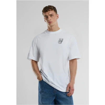 Afbeelding van Urban Classics Shiny LOGO TALL TEE Tshirt print, Heren, Maat: Medium, White
