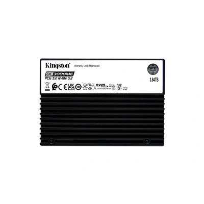 Afbeelding van Kingston 3.84TB DC3000ME U.2 PCIe 5.0 NVMe TCG Opal Enterprise SSD (3840 GB, 2.5&quot;),