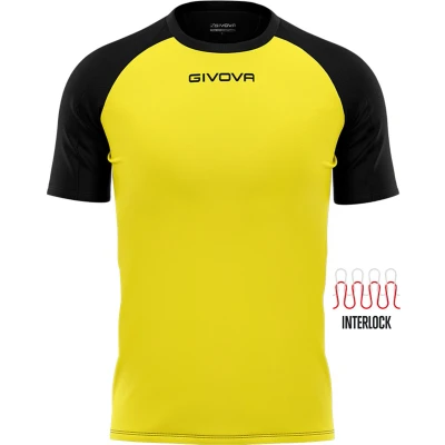Afbeelding van T Shirt Interlock Geel/Zwart Gr. XS