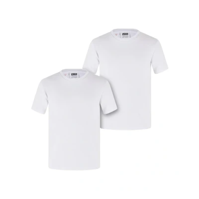 Afbeelding van Urban Classics TEE 2PACK Tshirt basic voor kinderen, Maat: 110/116, white