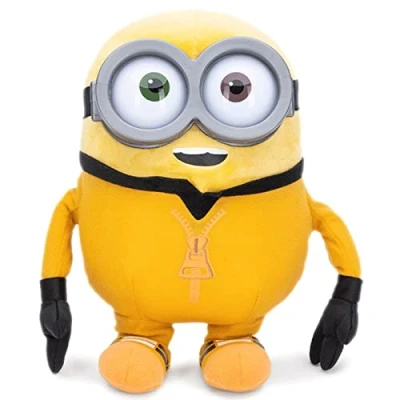 Afbeelding van Minion Kung Fu Bob Kevin Stuart pluche dier, 25/30 cm, met kunststof bril, levering 1 figuur willekeurig, Geel, Eén maat, willekeurig model
