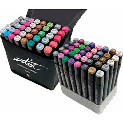 Afbeelding van Set Viltstiften Alex Bog Luxury Canvas Gama Artist 40 Onderdelen Dubbelzijdig Multicolour