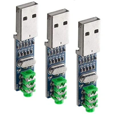 Afbeelding van AZDelivery 3 x Mini PCM2704 USB Sound Card DAC Decoder Board DV 5V compatibel met Raspberry Pi Inclusief E Book!