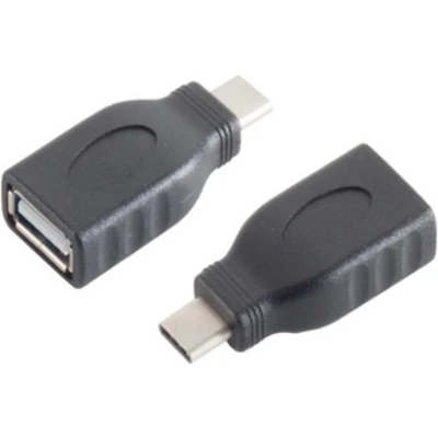 Afbeelding van USB C (m) A (v) adapter USB2.0 / zwart