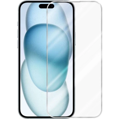 Afbeelding van Cadorabo Screenprotector geschikt voor Apple iPhone 15 PLUS in KRISTALHELDER Tempered Display Pantser Film