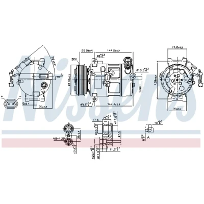 Afbeelding van Nissens Airco compressor 89310