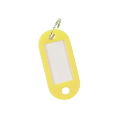 Afbeelding van Q connect Sleutelhanger, Pak Van 10 Stuks, Geel Sleutelhanger