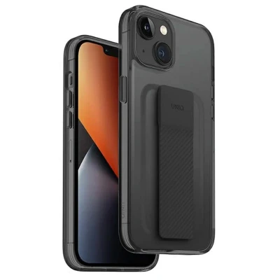 Afbeelding van Apple iPhone 14 Hoesje Siliconen en TPU (zacht) Uniq Backcover Grijs Telefoonhoesje