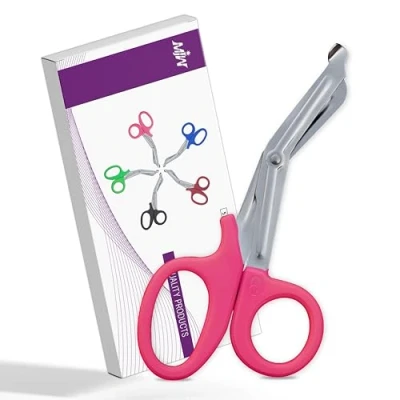 Afbeelding van Utility Bandage Fire Rescue Tuff Cut Scissor EHBO verpleegster Paramedische Trauma Shears Medical Scissors CE (Pink 7.5)