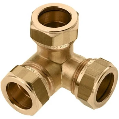 Afbeelding van Bonfix hoek T koppeling 15 mm knel