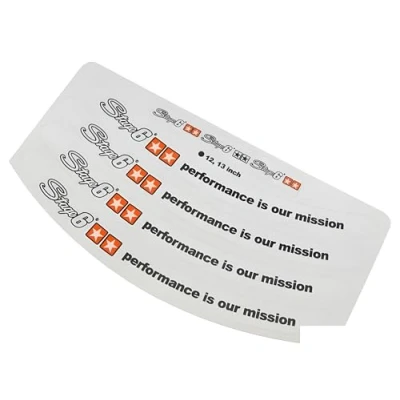 Afbeelding van Stage6 Velgrand stickerset 12 &amp; 13 inch wit