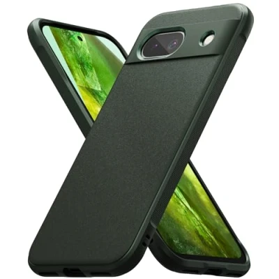 Afbeelding van Ringke Onyx Compatibel met Google Pixel 8a Case, Robuust Duurzaam Schokbestendig TPU Hoesje Dark Green