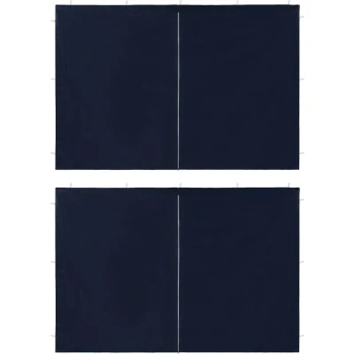 Afbeelding van Tentwanden met ritssluiting PE blauw 2 st
