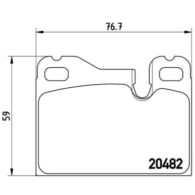 Afbeelding van Brembo Remblokset P 65 003