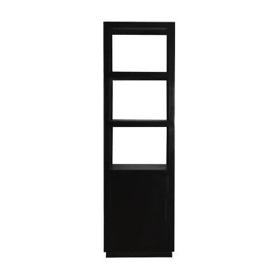 Afbeelding van Livingfurn Jaxx wandkast 60 cm Hout zwart