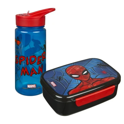 Afbeelding van Scooli Snackbox &amp; drinkfles set Spider Man