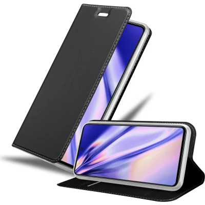 Afbeelding van Cadorabo Hoesje geschikt voor Samsung Galaxy M53 5G in CLASSY ZWART Beschermhoes met magnetische sluiting, standfunctie en kaartvakje Book Case Cover Etui