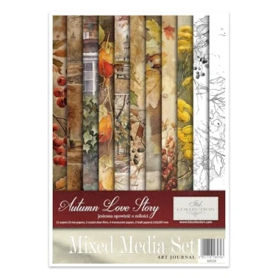 Afbeelding van ITD Collection Decoupage papier, Autumn Love Story 21 x 30 0,15 cm