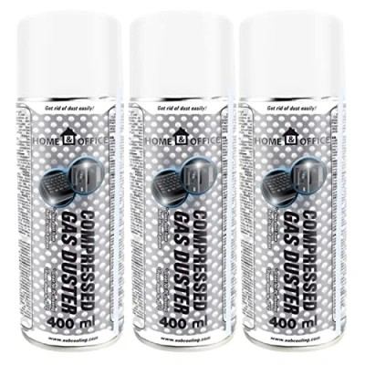 Afbeelding van Cleaning Spray 3x 400ml AABCOOLING Home&amp;Office Compressed Gas Duster K3, Office Equipment Cleaners, PC Cleaner, Supplies, Aerosol Duster, Laptop Electronics NL