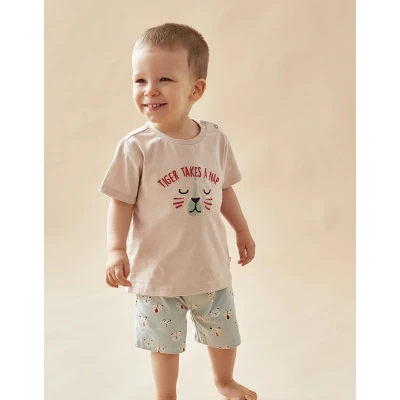 Afbeelding van Noukie&#039; s Pyjama Zomer Jongens Tyger 4 jaar 104