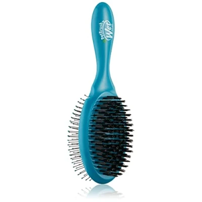 Afbeelding van Wet Brush Ultimate Pet Detangler 2 in 1 Ultra Zachte IntelliFlex Dubbelzijdige Borstelharen Voor Ontwarren Los Haar, Verwijdert Vuil &amp; Verzorging van Honden, Katten en Konijnen Groenblauw
