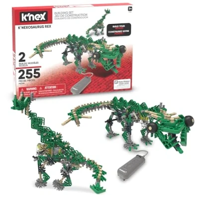 Afbeelding van Basic Fun K&#039;NEX Classics 255/2 model K&#039;Nexosaurus Rex bouwset (gemotoriseerd)