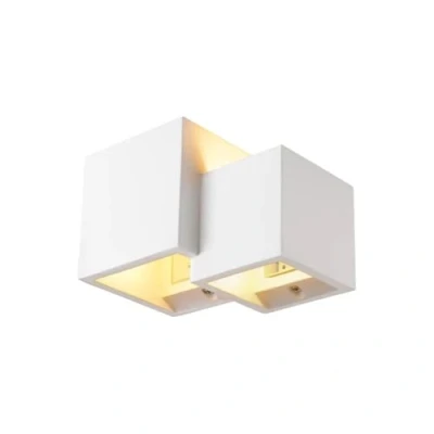 Afbeelding van Slv plastra wl cubes indoor wandopbouwlamp qt14 wit 1004733