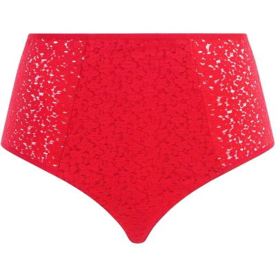Afbeelding van Chantelle dames High waisted slip met kant in de kleur Rood, maat: 44