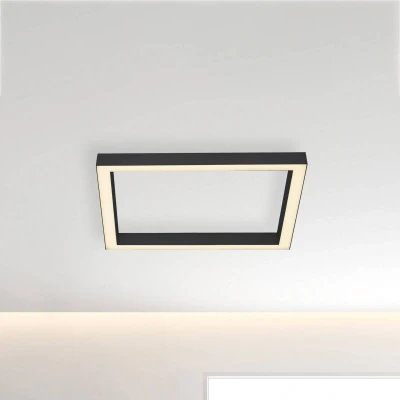 Afbeelding van Paul Neuhaus Vierkante plafondlamp Pure Lines Square antraciet 6022 13