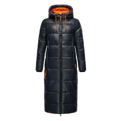 Afbeelding van Navahoo Stepp Schmuseengel Wintermantel, Dames, Maat: Large, Dark blue