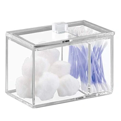 Afbeelding van Opbergbox iDesign Clarity Divided Transparant (12,7 x 7,6 10,7 cm)