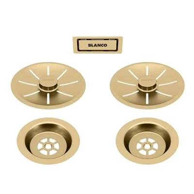 Afbeelding van BLANCO 203477 Satin Gold Ab &amp; Overloopset InFino