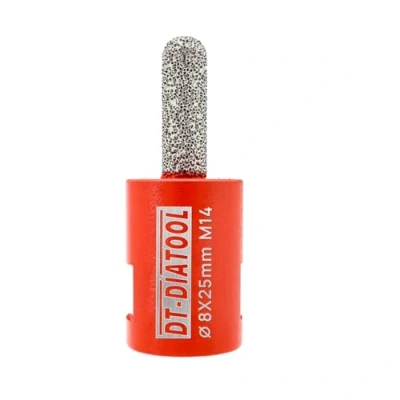 Afbeelding van DT DIATOOL Diamant Mortier Raking Bit voor Baksteen Gewrichten Steen Metselwerk Graniet Diameter 8x25mm, M14 Draad Router